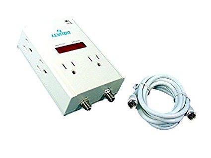 Leviton COMMERCIAL Surge Protector Suppressor CATV