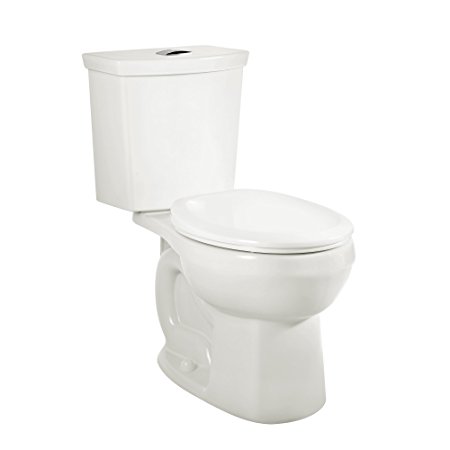 American Standard 2887518.020 H2Option Siphonic Dual Flush Normal Height Elongated Toilet with Liner, White, 2-Piece