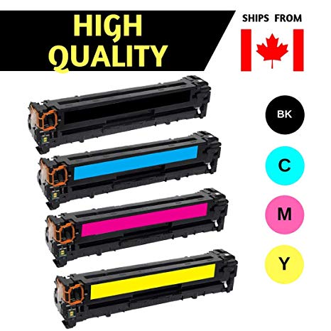 Best Compatible Toner Cartridge for Canon 045H Combo High Yield BK/C/M/Y, ImageClass MF632cdw ImageClass MF634cdw imageCLASS LBP611Cn imageCLASS LBP612Cdw (All 4 Combo Pack)