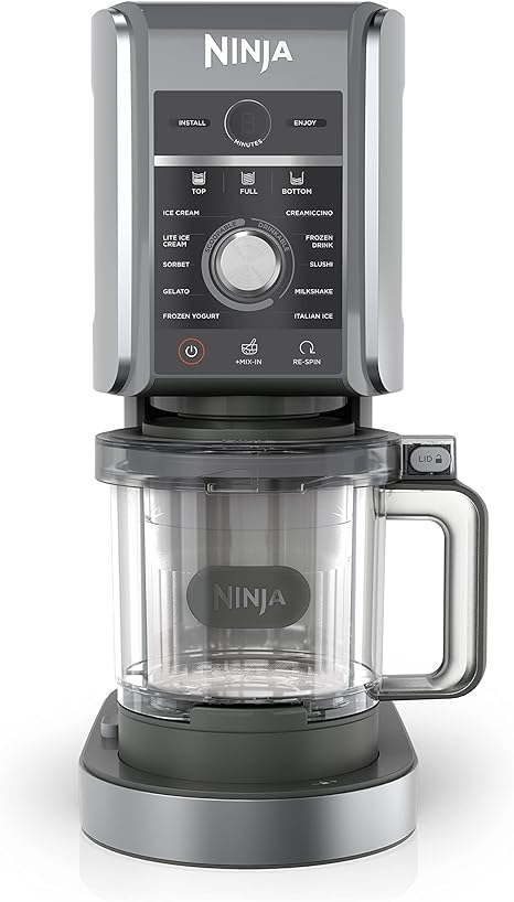 Ninja CREAMi Deluxe 11-in-1 Ice Cream and Frozen Treat Maker for Ice Cream, Sorbet, Frozen Drinks & More, with (2) XL Family Size Pint Containers, NC501C (Canadian Version)