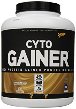 CytoSport Cyto Gainer Protein Powder, Chocolate Malt, 54g Protein, 6 Pound