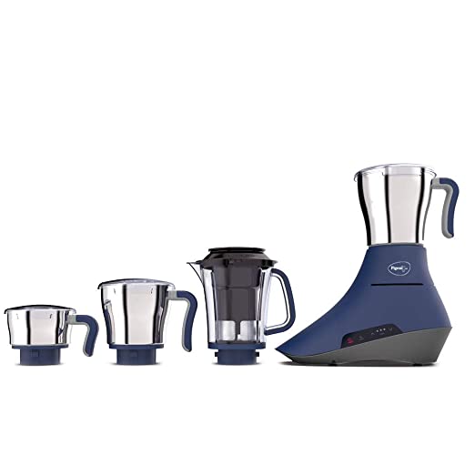 Pigeon by Stovekraft Feather Touch Mixer Grinder with 3 Jars and 1 Juicer Jar, 1000 Watts. India's First Touch Mixer Grinder