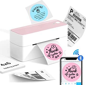 Phomemo Bluetooth Thermal Label Printer for Shipping Label - Wireless Shipping Label Printer Compatible with iOS&Android&PAD&PC, Widely Used for Amazon, Ebay, Shopify, TikTok, Etsy, USPS, FedEx, DHL