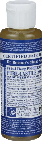 Dr. Bronner's Fair Trade & Organic Castile Liquid Soap - (Peppermint, 4 oz)