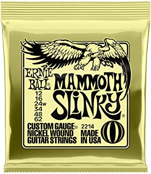 Ernie Ball Slinky Nickel Wound Electric Guitar Strings - 12-62 (wound G) Gauge