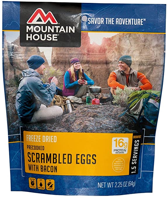 Mountain House Scrambled Eggs with Bacon, Pouch