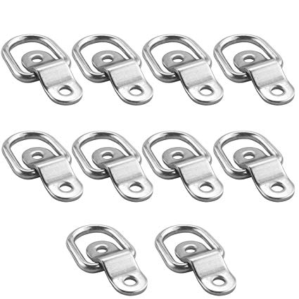 10-Pack D Ring Tie Down Ring Load Anchor Trailer Anchor Forged Lashing Ring, Surface Floor Mount Tie Down Ring,1200 Pound Capacity for Safe and Secure Hauling by TooTaci