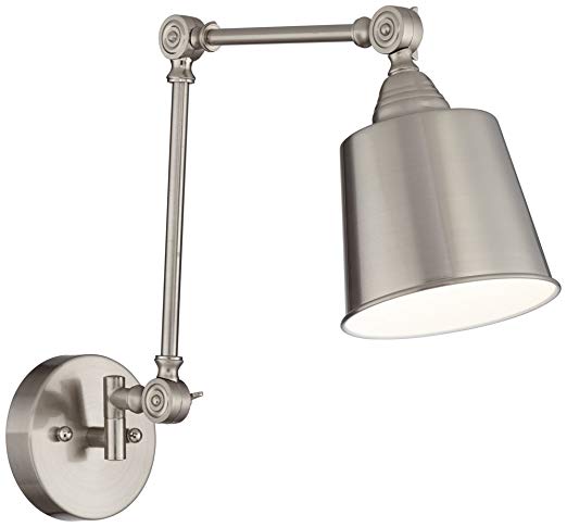 Mendes Brushed Steel Hardwire Wall Lamp