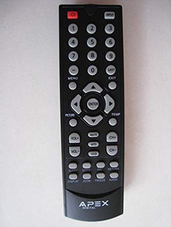 Brand new APEX Remote control for LE1912 LD2D8RM LE1912D LE2412 LE2412D LE3212D LCD LED TV and almost all 2012 2013 2014 32'' inch and below 32 inch APEX LCD LED TV