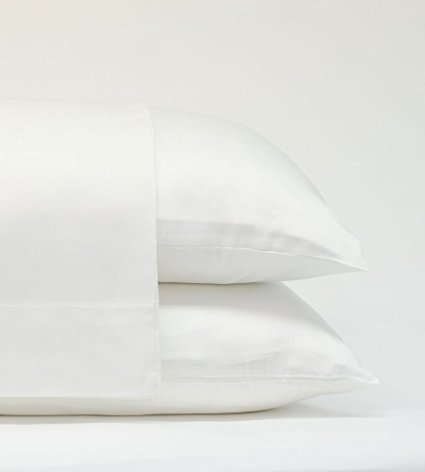 Cariloha Crazy Soft Classic Standard Pillowcases - 2 Piece Standard Pillowcase Set - 100% Viscose From Bamboo - Lifetime Guarantee (Standard, White)