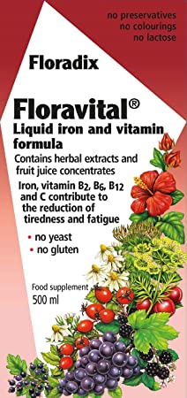 Floradix Floravital Liquid Iron Formula 500 ML