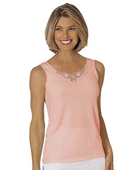 Cuddl Duds Women's Medallion Lace Camisole - Misses, Womens