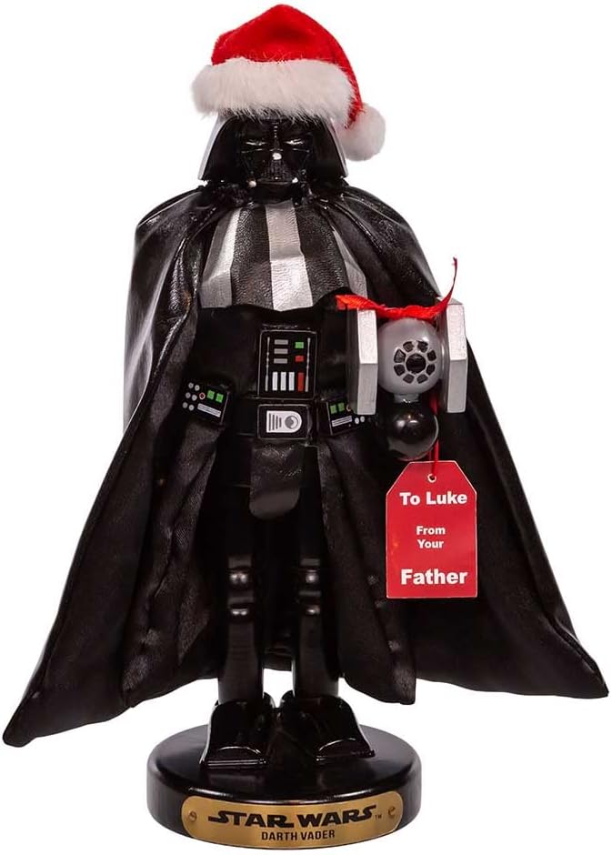 STAR WARS Kurt Adler 10-Inch Vader with Tie Fighter Nutcracker