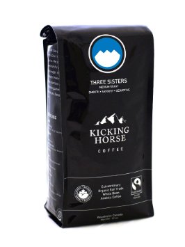 Kicking Horse Coffee, Three Sisters, Whole Bean Coffee, 10 Ounce