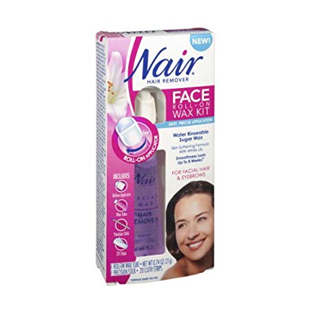 Nair Hair Remover, Face, Roll-On Wax Kit 1 kit by Kodiake