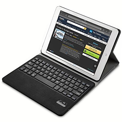 iPad Pro 9.7 Keyboard Case, iOrange-E Apple iPad Pro 9.7 Case with Bluetooth Keyboard, PU Leather Protective Case Cover Smart Auto Wake/Sleep Stand Tablet Case for iPad Pro 9.7 inch - Black