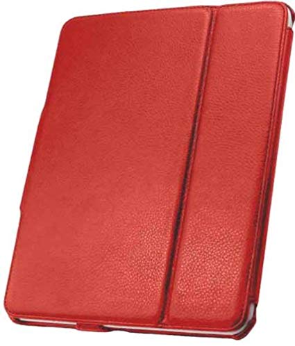 Unlimited Cellular 888-0003-RED Leather Flip Book Case and Folio for Apple iPad 2, iPad 3, iPad 4 - Red
