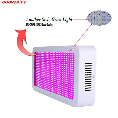 Gianor 600W Led Grow Light Full Spectrum 5730 SMD Chips Grow Light for Hydroponics/Greenhouse Plants Growing/Flowering