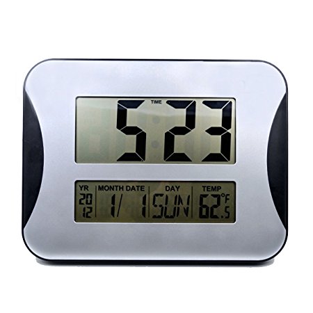 Hippih 13" Extra-Large Memory Loss Digital Calendar Day Clock with Time/Temperature/Day/Date Display clock for the Elderly