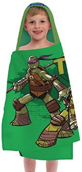 Nickelodeon Teenage Mutant Ninja Turtles Fiber Resistant Hooded Towel