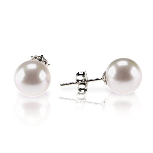 PAVOI Japanese AKOYA Pearl Stud Earrings 14K Gold - Handpicked AAA