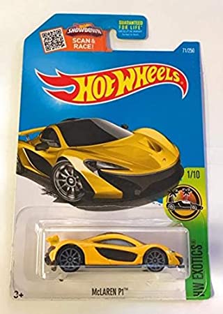 Hot Wheels 2016 HW Exotics McLaren P1 71/250, Yellow