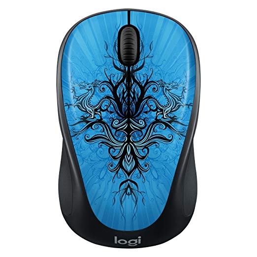 Wireless Mouse M317C with Unifying Receiver - Blue Trance (Blue Trance)