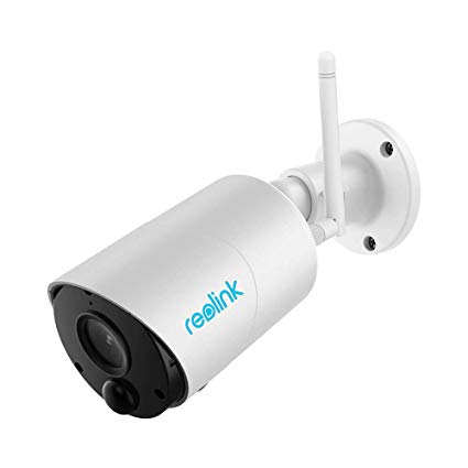 REOLINK Argus Eco WiFi Battery Security Camera, Solar Powered 1080p HD Night Vision, 2-Way Audio with PIR Motion Sensor, Cloud Service, Works with Google Assistant