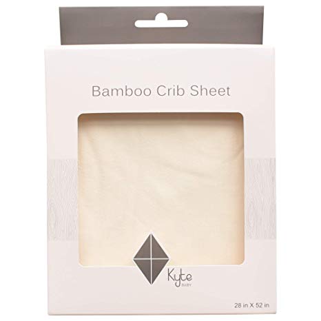 Kyte Baby Soft Crib Sheets Made from Bamboo Rayon Material (Cloud)