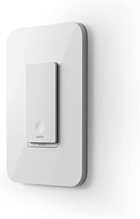 Wemo Smart Light Switch with Thread and Bluetooth, Works with Apple HomeKit for LED, Halogen, incandecent Lightbulb and Compatible with Single-Pole and 3-Way Light Switches