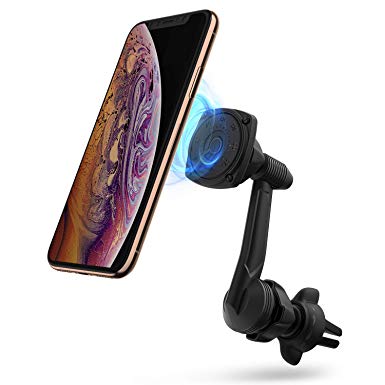 Ringke Power Clip Wing Magnetic Air Vent Phone Holder Car Mount 360° Rotation Long Reach Neck Double Knob Technology for Smartphone, Tablet, and Other Handheld Devices
