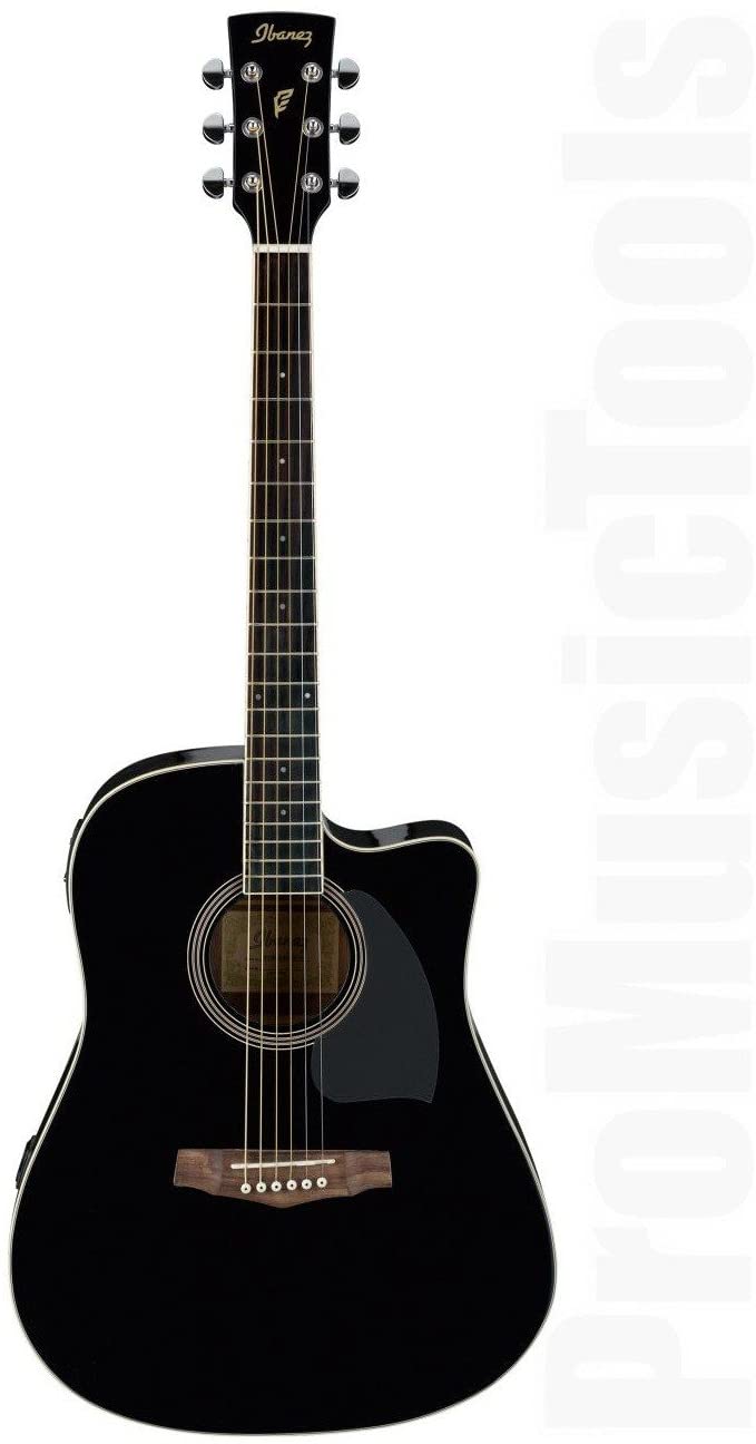 Ibanez PF15ECE-BK Electro Acoustic Guitar, Black