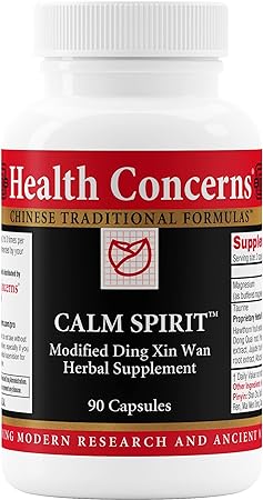 Health Concerns Calm Spirit - Calm Aid Supplements for Men & Women - Supports Heart Yin - 90 Capsules