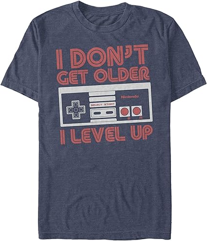 Nintendo Men's NES Controller Get Older Level Up T-Shirt