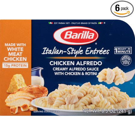 Barilla Italian Entrees, Chicken Alfredo, 8.5 Ounce (Pack of 6)