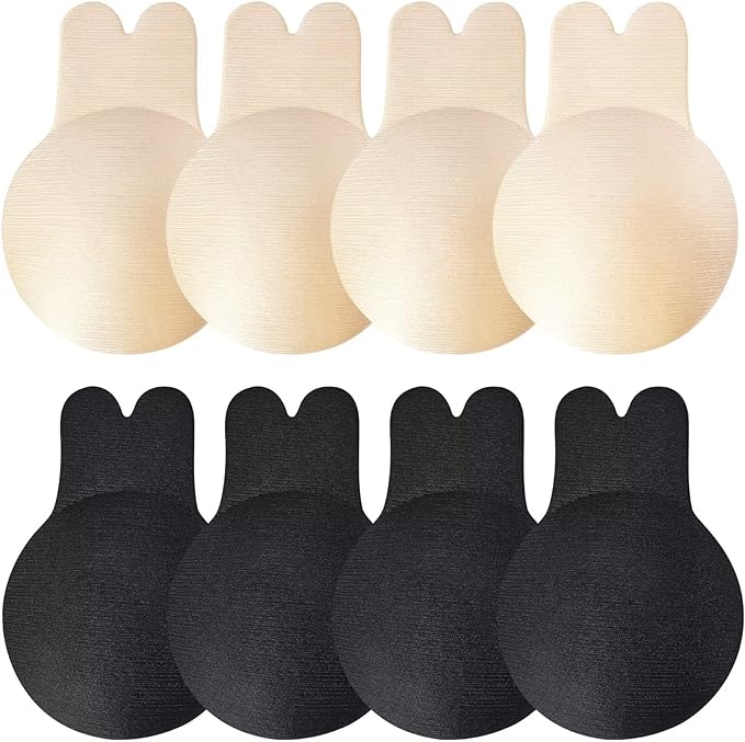 Adhesive Bra Sticky Bra 4 Pair Push Up Sticky Boobs for Backless Strapless Dress