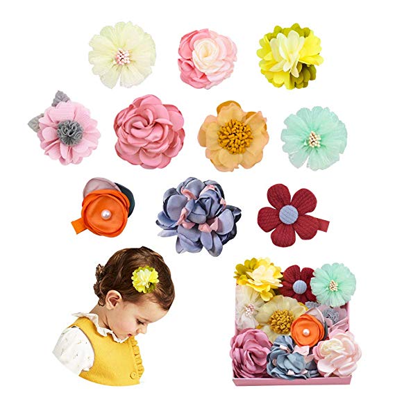 Baby Girls Hair Bows Clips with Alligator Clips Hair Barrettes Accessory for Fine Hair Infant Toddlers Kids