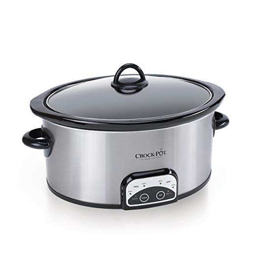 Crock-Pot SCCPVP600-S Smart-Pot 6-Quart Slow Cooker, Brushed Stainless Steel