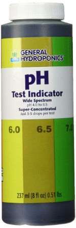 General Hydroponics PH Test Indicator 8-Ounce