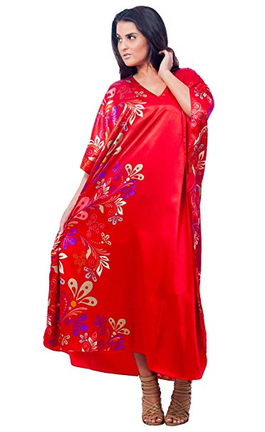 Up2date Fashion Satin Caftans Collection in Many Prints Choices