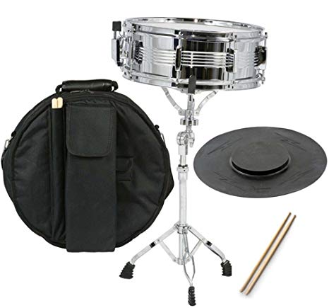 New Student Snare Drum Set with Case, Sticks, Stand and Practice Pad Kit