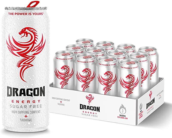 Dragon Energy Sugar Free Drink, 12 x 500 ml