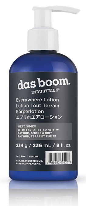Das Boom Everywhere Lotion 8 Oz - West Indies (Bay Rum, Smoke, & Dirt)