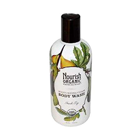 Nourish Organic Moisturizing Cream Body Wash, Fresh Fig, 10 Fluid Ounce