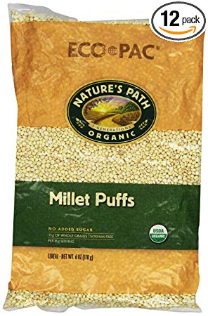 Nature's Path Organic Cereal, Millet Puffs, 6 Ounce Bag (Pack of 12)