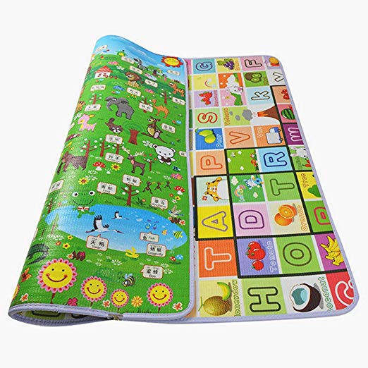 StillCool Baby Play Mat,71x47inches Baby Crawling Play Mat Floor Play Mat Game Mat,0.4-Inch Thick (Large, Animal Paradise)