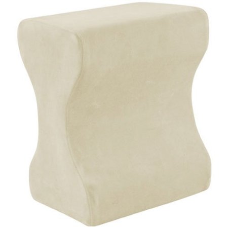 Contour Products Memory Foam Leg Pillow with Cover, Cream