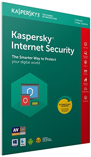 Kaspersky Internet Security 2018 | 1 Device | 1 Year | PC/Mac/Android | Download