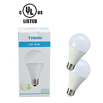 TIWIN Dimmable LED Light Bulbs 80 Watt Equivalent, 11W LED Lights,1000lm,2700k Soft White Light Bulbs, General Purpose ,UL Listed,Pack of 2