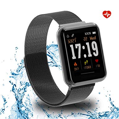 KOSPET Fitness Tracker, Smart Watch with Heart Rate Monitor, Waterproof IP67 Activity Tracker with Step Counter,Calorie Counter, Call & SMS Pedometer Watch Compatible with Android iOS for Men Women